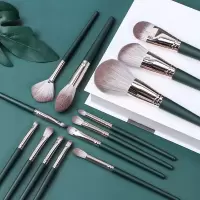 沧州花漾绿云14只化妆刷套刷超柔软散粉刷修容刷高光刷彩妆工具 14支绿云化妆刷