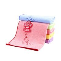 洁丽雅竹纤维毛巾5条装柔软吸水成人男女士竹炭洗脸面巾美容家用 混色5条装(红黄蓝绿紫各1条)