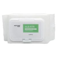 妮珀美 玻尿酸洁肤卸妆湿巾120片可卸眼唇无刺激无异味 一盒体验装(120片) 玻尿酸