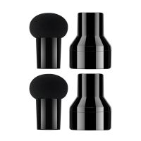 小蘑菇头气垫粉扑不吃粉服帖干湿两用美妆蛋化妆粉底液 黑色2个