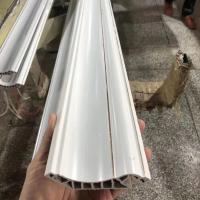 竹木纤维欧式顶角线天花顶角线装饰线条木塑吊顶阴角线PVC棚角线 10公分白金边