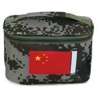 迷彩洗漱袋便携洗漱包内务收纳包军迷战术户外洗浴包旅行生活袋 陆地迷彩
