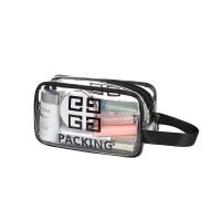 旅行包收纳袋游泳包简约洗浴包女大容量防水沐浴包洗澡学生化妆包 透明[升级加厚防冻裂80丝] *小号+[21X12X8]