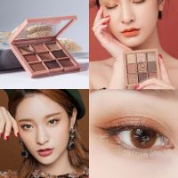 小城伊香9色眼影盘ins超火学生平价眼影初学者南瓜大地色日常淡妆 9色南瓜眼影盘 单盘眼影