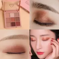 CoolBarbie秋冬新款南瓜盘大地色哑光彩妆眼影珠光9色化妆眼影盘 9色南瓜盘