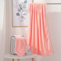 毛巾浴巾两件套超强吸水不掉毛 粉色 一条毛巾装尺寸35cm*75cm