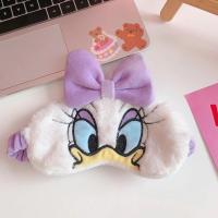 日系可爱少女心午睡眼罩卡通猫咪毛绒眼罩蝴蝶结遮光眼罩发带女生 黛西眼罩
