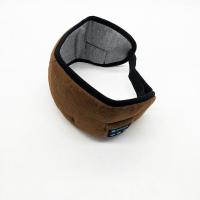 充电无线蓝牙眼罩耳机通话音乐助眠眼罩透气睡眠头带眼罩 咖啡色 充电款蓝牙眼罩