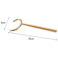 茶夹茶杯叉茶叉子防烫耐用一体成型茶杯夹茶道六君子零配件 铝合金茶叉