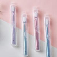 纳米软毛牙刷成人家庭家用情侣旅行牙刷软毛成人高端刷毛少女心 纳米抗菌独立旅行包装 2支
