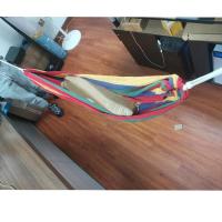 帆布吊床户外秋千加厚野营休闲单双人情侣成人寝室宿舍室内吊椅 儿童款简配[無收纳袋]150*80 帆布普通[特价款]