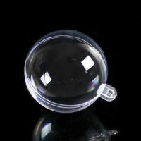 节庆婚礼吊饰派对空心塑料透明球橱窗店铺挂件场景布置品装饰吊球 透明球5cm[五个装]