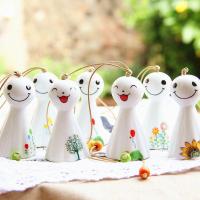 实木日式金属风铃挂饰门饰创意家居阳台卧室铃铛汽车挂件生日礼物 小号晴天图案随机 出厂纸盒