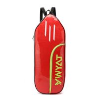 新款羽毛球拍袋高端皮拍包时尚男女款 皮拍套红色