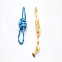 宠物狗狗玩具磨牙洁齿绳结玩具耐咬泰迪博美小狗磨牙解闷啃咬玩具 双耳+糖果