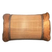 夏天凉枕头套装竹凉席冰丝枕套棉枕芯夏季凉爽成人单人学生凉席枕 棉枕芯 50*30[藤+冰丝款]