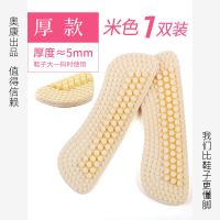 高跟鞋防掉鞋神器防磨脚女后跟贴加厚防掉跟半码垫后跟帖鞋大改小 一双装(米色厚款)-