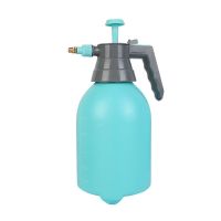 加压喷水壶高压喷壶细雾喷雾瓶浇花洗车家用刻度消毒喷壶清洁专用 2升(普通手压)蓝色