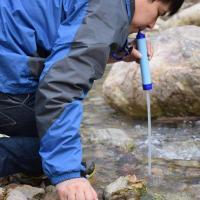 户外装备单兵净水过滤器直饮杀菌应急生命探险野外便携式过滤吸管