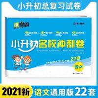 小升初分班招生测试卷 语文 2022小升初暑假衔接教材真题卷六年级语文数学英语毕业总复习资料