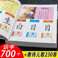 识字700带唐诗(加厚240页) 儿童学前看图识字大王书3-6岁大班幼儿园学前班认字启蒙早教书籍