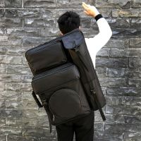 升级款大手柄纯黑色 画袋美术袋艺考专用画包4k多功能大容量双肩背防水韩版画袋素描包