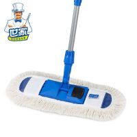 清洁先锋拖把[含1块拖布+刮刀] 世家清洁先锋平板拖把家用平拖棉线大号懒人地拖木地板墩布一拖净