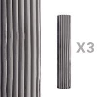 28CM灰色[3个装]净吸型 淡如水拖把头吸水海绵替换装通用胶棉对折式折叠挤水墩布头拖布头