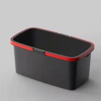 [加厚款]黑色带滑轮 长方形拖把桶家用加厚拖地桶洗拖把桶胶棉拖把桶长塑料桶挤水桶