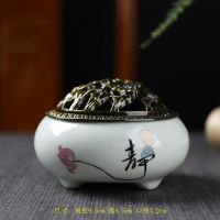 小号静心炉送香插+防火棉 加[单个炉] 香炉家用陶瓷大号盘香熏香沉香塔香檀香茶道室内供佛蚊香驱蚊除臭