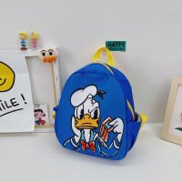 蓝色唐老鸭款 幼儿园小书包洋气3岁宝宝可爱卡通双肩包迷你轻便尼龙儿童背包女5