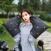 双防风手套加绒加厚+黑色猫 电动车挡风被冬季加厚加绒小电瓶摩托车挡风罩防雨防寒保暖挡风衣