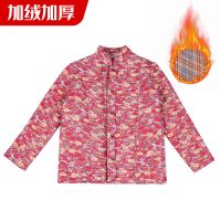 款式1 布里保暖有口袋 3XL 80-110斤 妈妈装棉袄加绒加厚中老年人驼绒棉衣防寒保暖加肥加大女装外套