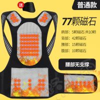 普通款-77颗磁石+无支撑+护颈 L码[120斤-150斤] 自发热护肩衫腰肌劳损护腰带防寒保暖坎肩腰酸背痛护背衫男女通