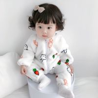 三拉链]春秋保暖白萝卜兔 3M(建议0-1个月) 婴儿抱被新生儿初生幼儿外出包被秋冬加厚睡袋宝宝防惊跳襁褓睡衣