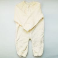 纯色[单面绒] 80(建议身高73cm以下) 宝宝婴儿连体衣爬服加绒加厚法兰绒睡袋珊男女儿童开档裤睡衣