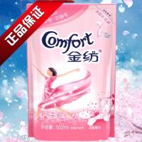 淡雅樱花502ml *1 金纺柔顺剂 持久留香衣物护理剂淡雅樱花袋装柔软防静电补充装