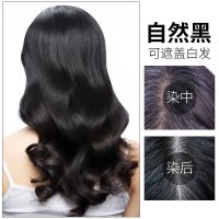 自然黑色 昌义生态泡泡染发剂植物流行色自己在家染头发膏神器一梳彩