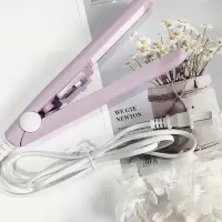紫色 电夹板直发卷发器两用内扣卷发棒不伤发女烫发器便携迷你学生韩版
