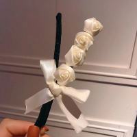 [1个装四朵小花] 盘发器新款懒人日韩丸子头带花气质女神编发头饰三朵花工具长头发