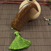 黑金檀凤凰(布袋) 天然绿檀香木黑金檀木梳子女直发防静电密齿生日节日送女朋友礼物