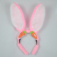 毛绒兔耳朵发箍约16cm 无 小舞假发女长发辫子斗罗大陆兔耳朵发箍cos二次元空气刘海献祭五