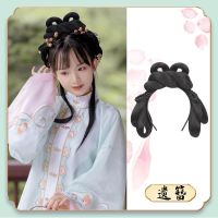 发箍款-遗簪 汉服假发一体式懒人发箍新手古装造型古风发包发髻手残百搭全头套