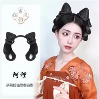阿狸发箍 汉服假发一体式懒人发箍古装明制造型手残发包古风发髻百搭全头套
