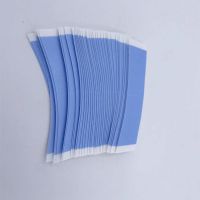 8片蓝色月牙胶 假发胶片生物双面胶织发补发胶贴防汗生物蛋白贴片胶蓝底发胶
