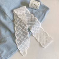 01#白色四边形 扎头发的温柔蕾丝丝巾飘带发带女绑发夏仙女森系超仙夏天丝带头绳