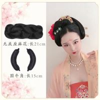 组合一 唐风诃子裙假发包唐制发髻软牛角垫发包汉服发包古风造型古装假发