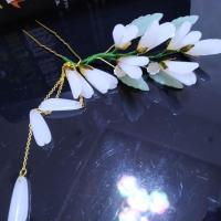 原创白玉兰软簪流苏发钗发簪 古代汉服女发簪发饰古风简约