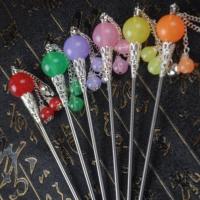 单珠吊坠2件随机发 [买2送1]古代发簪流苏古装汉服发饰宫廷步摇盘古装表演舞蹈头饰