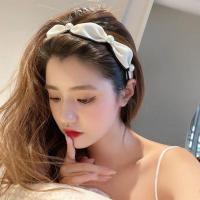 白色珍珠发箍 短发发饰女复古秋冬发箍高颅顶头饰发卡丝绒珍珠黑色蝴蝶结发带